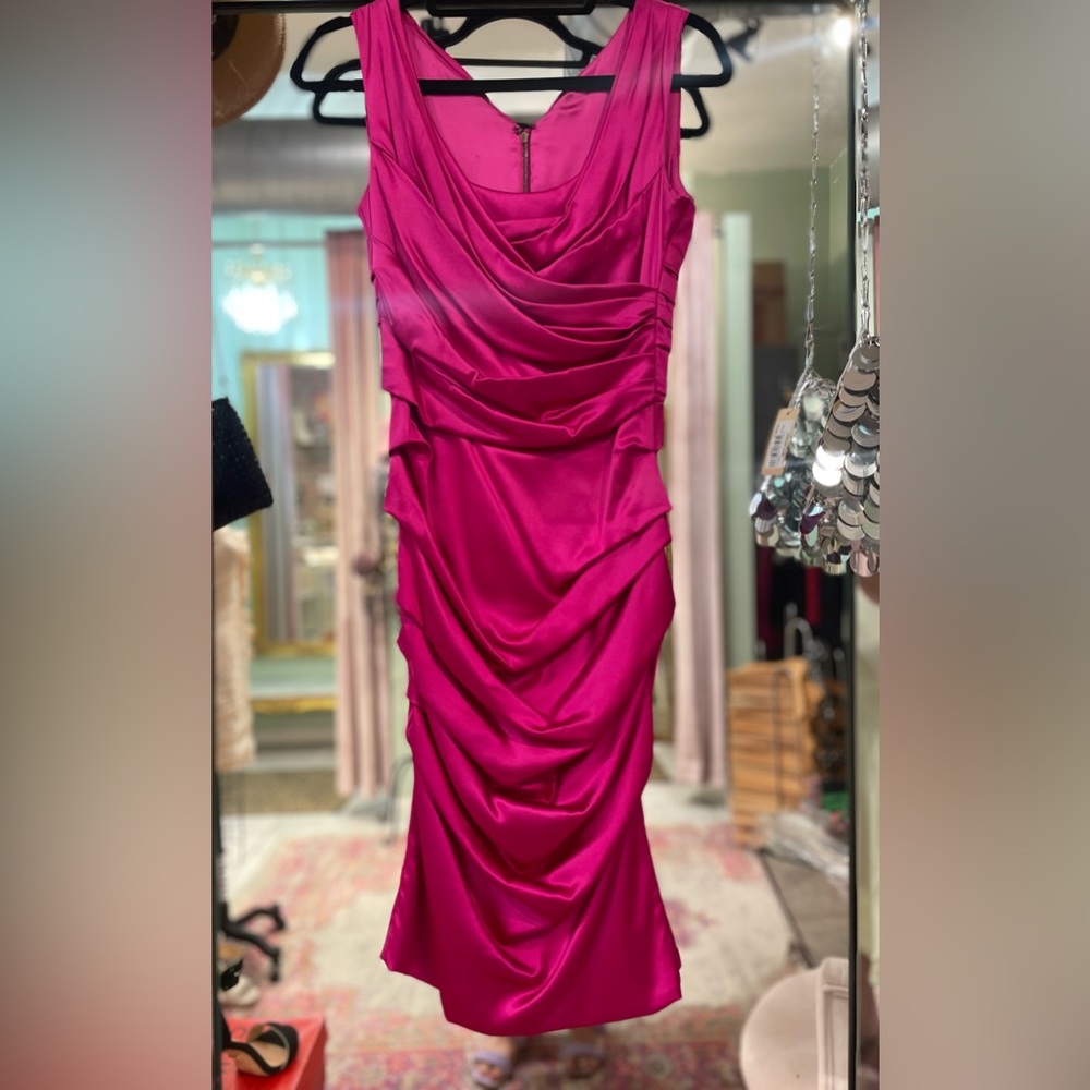 Y2K Dolce Gabanna Silk Ruched Draped Dress